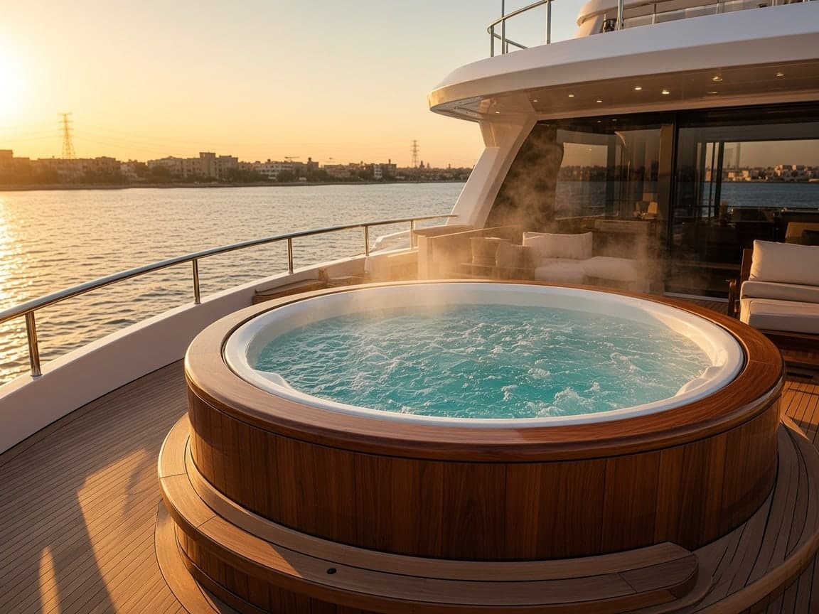 The jacuzzi on the third deck.